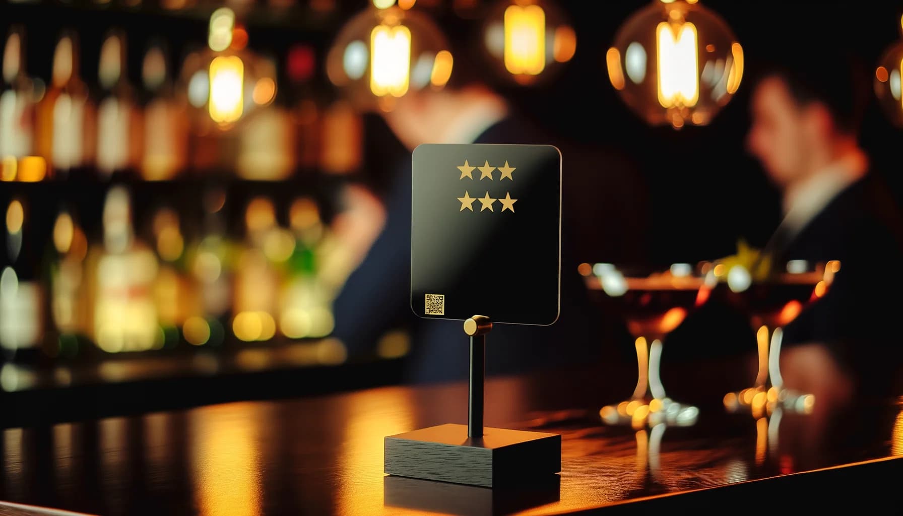 Review Filter Display in einer Bar